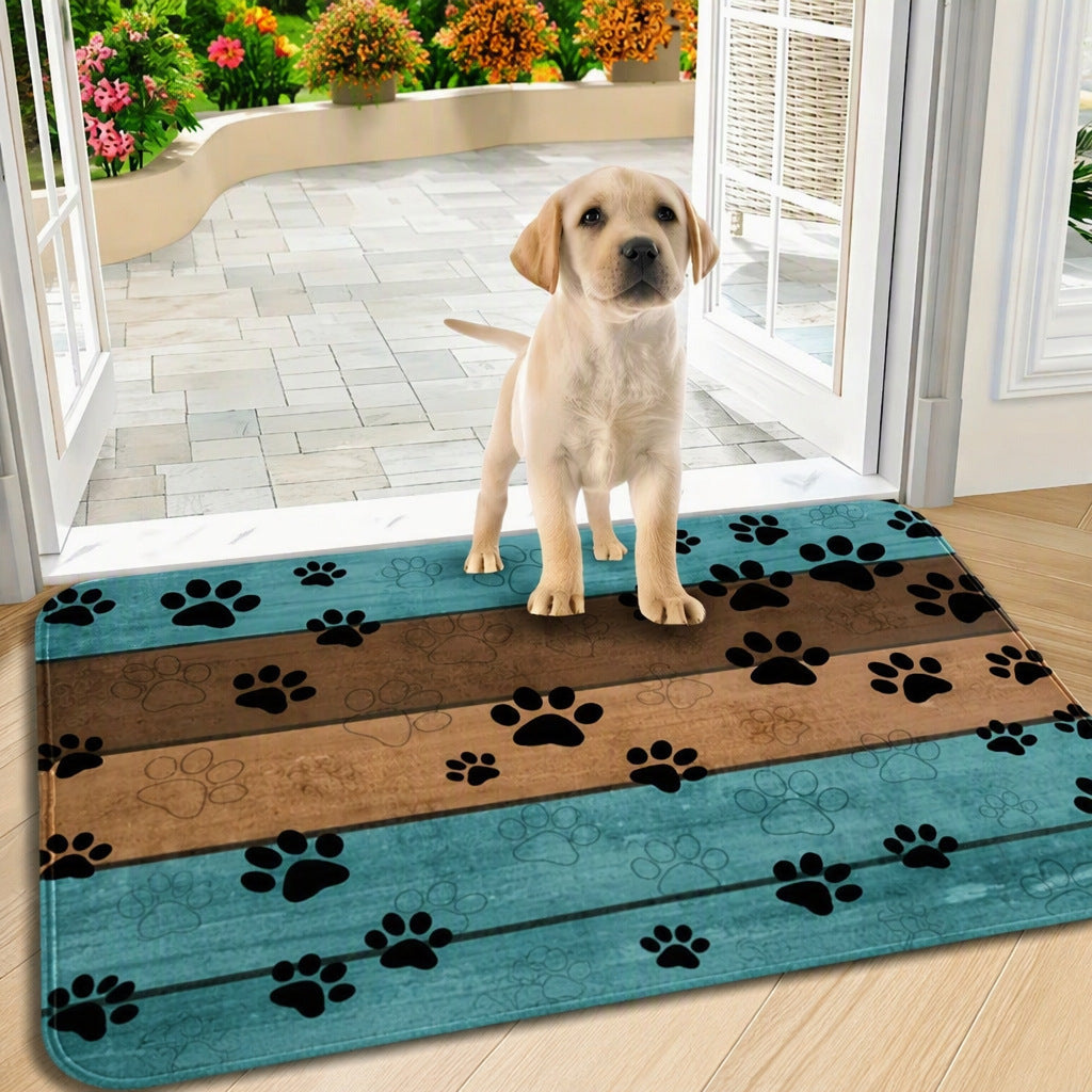 Pet-Themed Indoor Doormat Bowlift