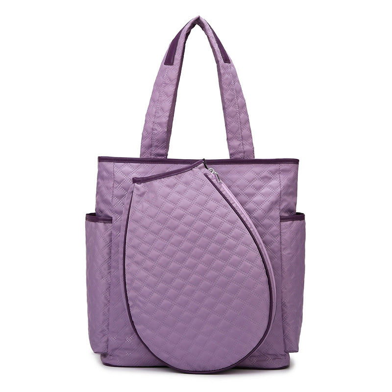 Multi-Pocket Quilted Tote Bag Bowlift