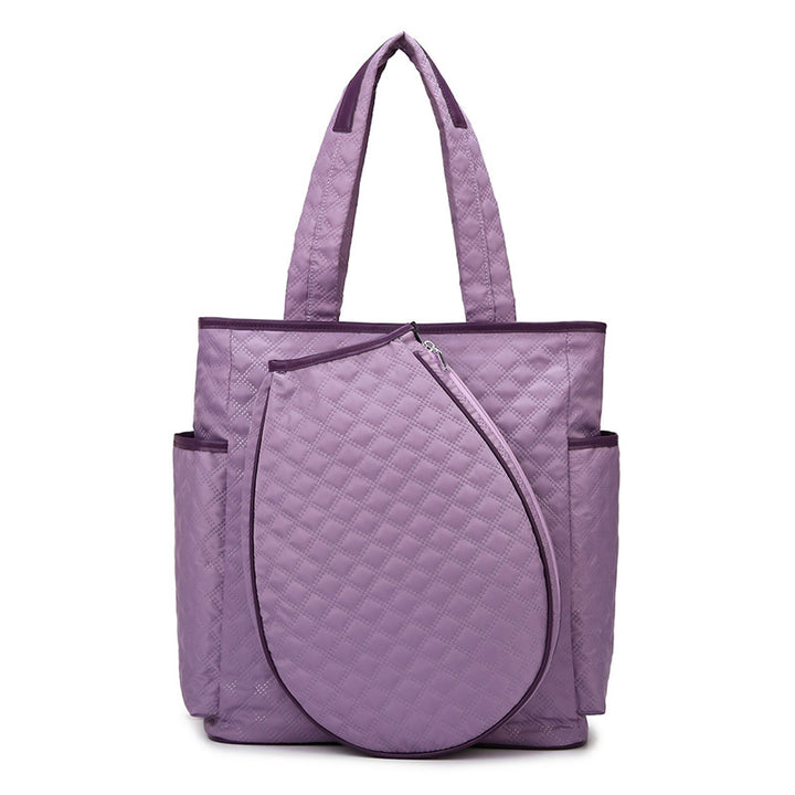 Multi-Pocket Quilted Tote Bag Bowlift