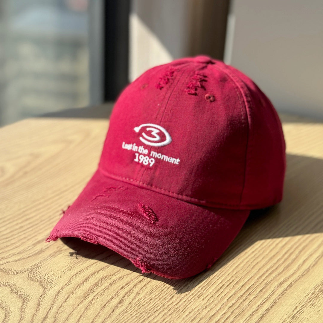 Men's Distressed Baseball Cap Bowlift