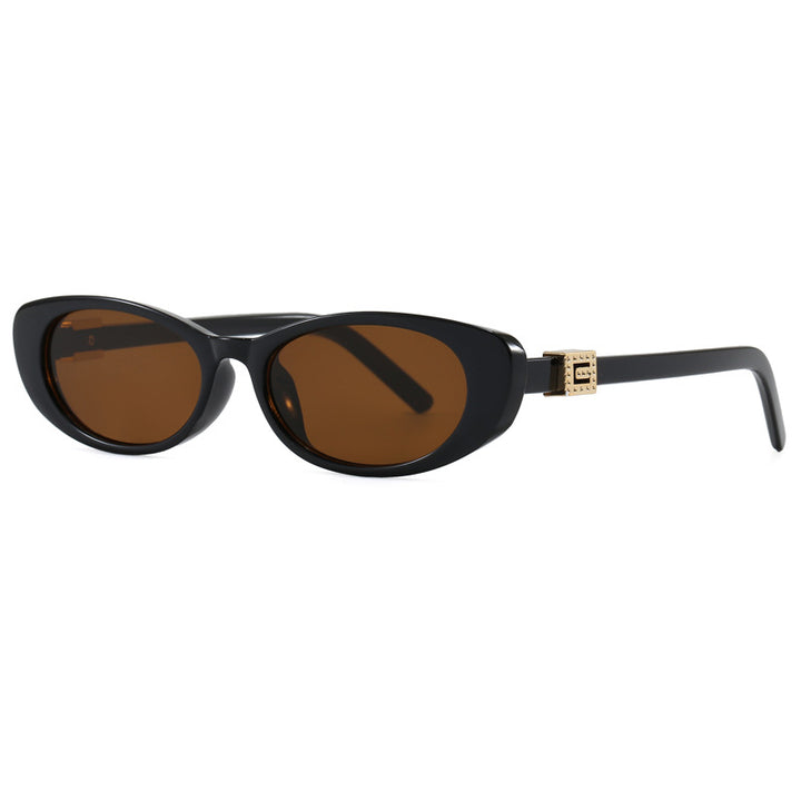 Women Cat-Eye Sunglasses with Stylish Frame and Luxurious Accents Bowlift