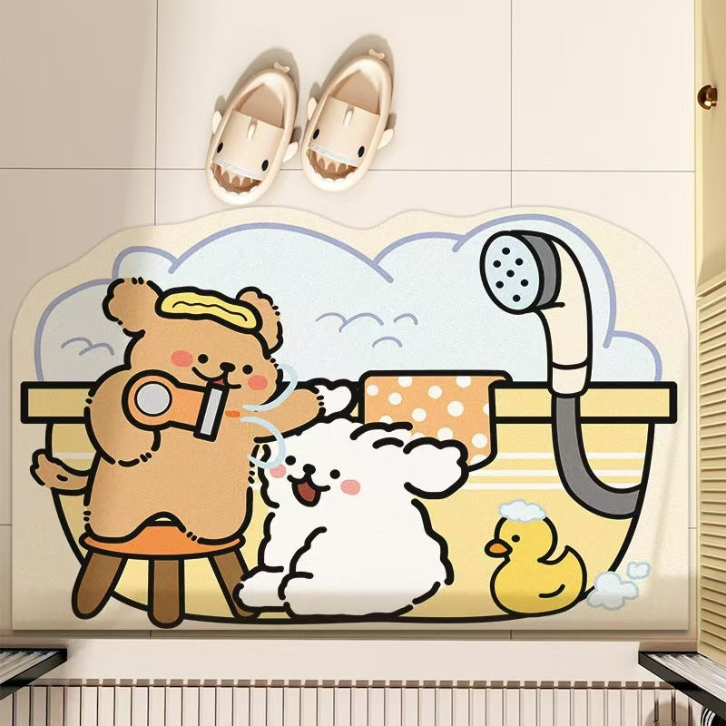 Cartoon Bath Mat Bowlift