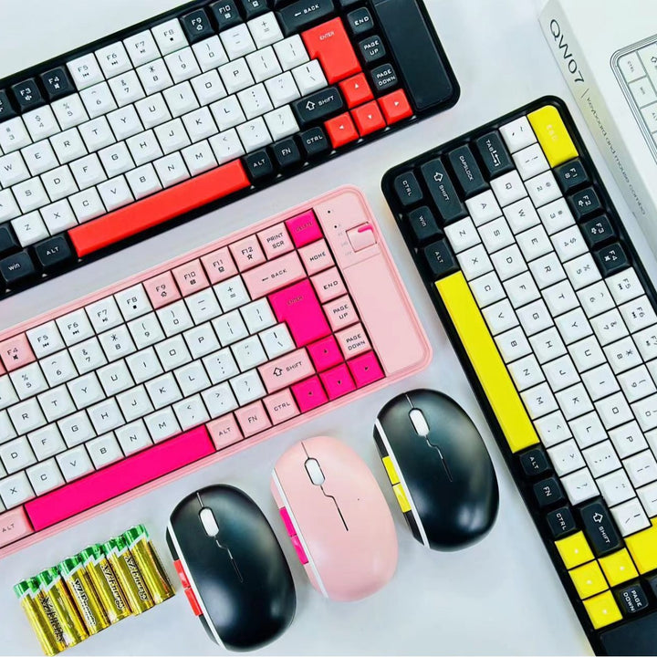 Wireless Compact Gaming Keyboard and Mouse Set Bowlift