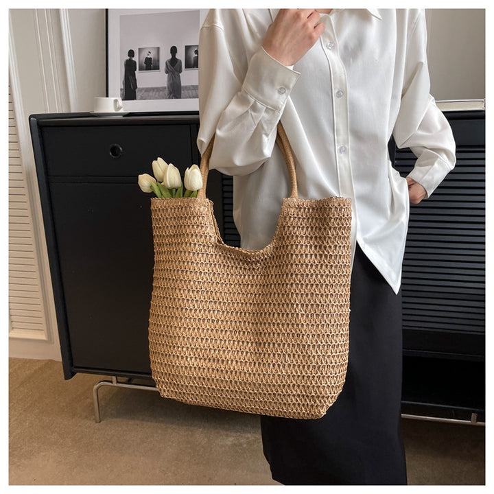 Handmade ven Straw Tote Bag Bowlift