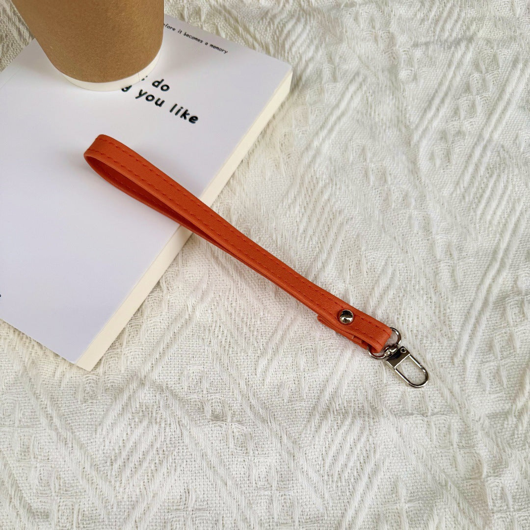 Stylish Faux Leather Keychain Strap Bowlift