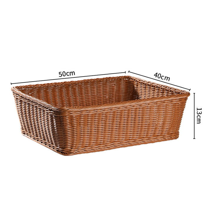 Handwoven Rustic Storage Basket with Ergonomic Design Bowlift