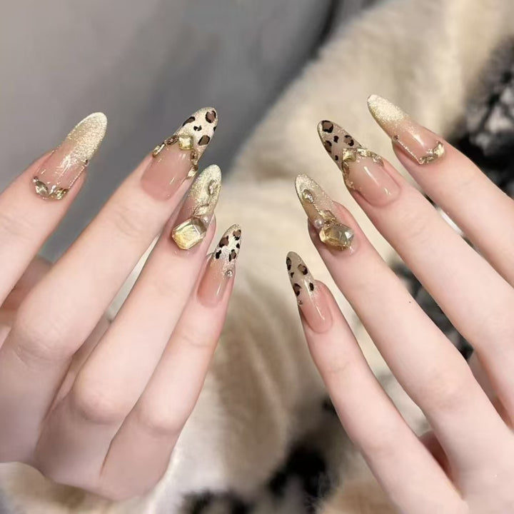 Decorative Character-Themed Press-On Nails with 3D Elements Bowlift
