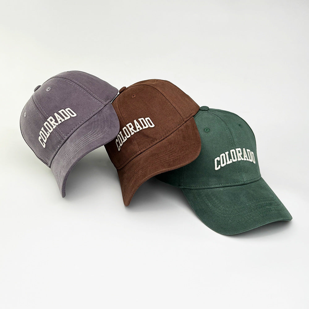 Women's fashionable cotton cap with embroidered lettering Bowlift