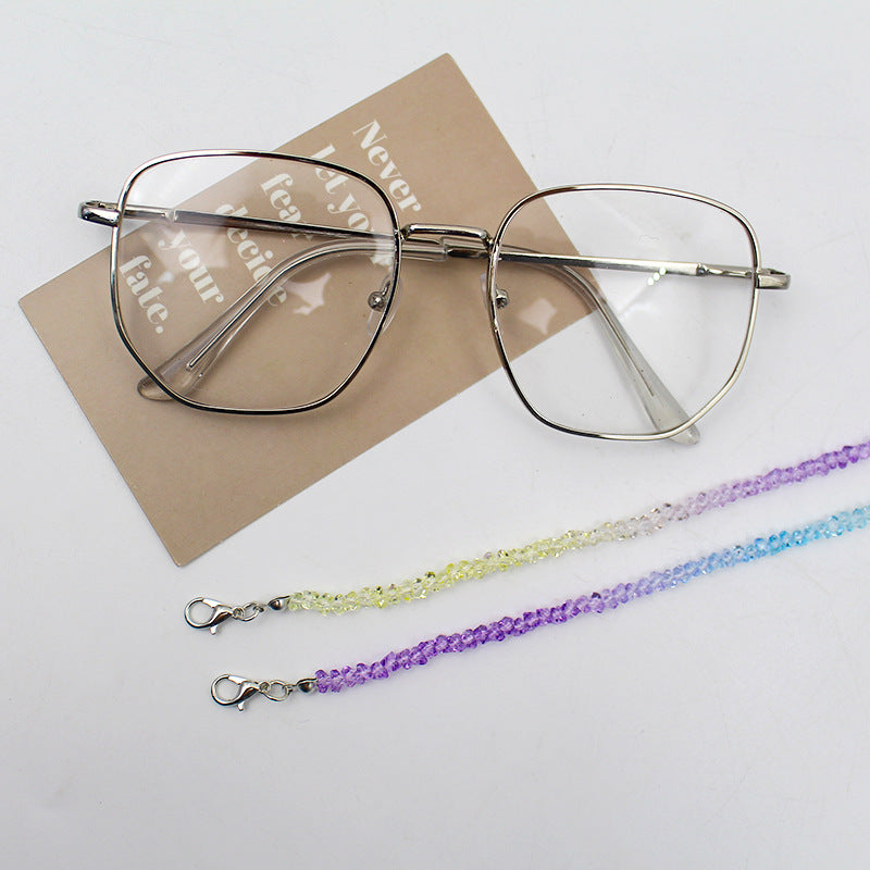 Elegant Crystal Beaded Eyewear Chain Bowlift