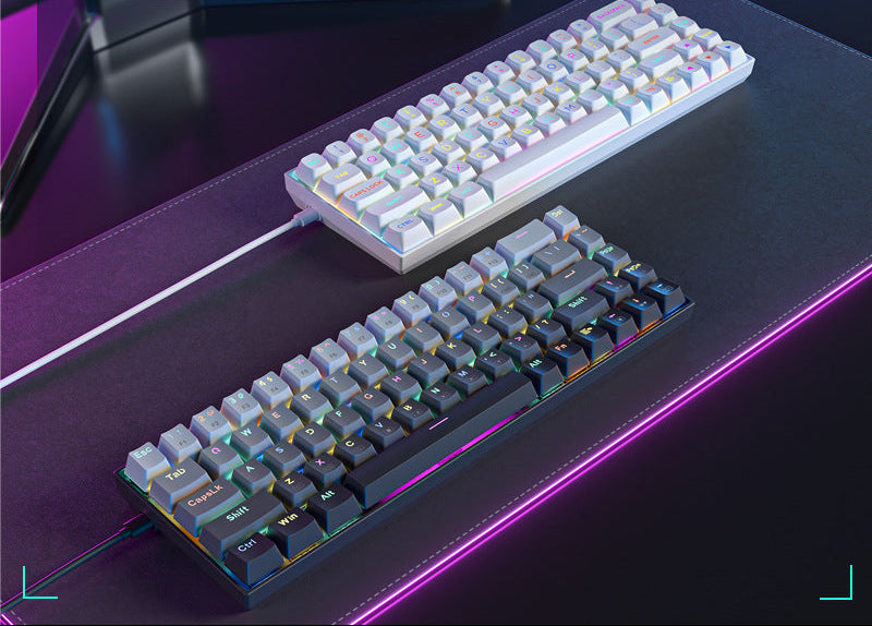 Compact Mechanical Keyboard with Customizable Functions Bowlift
