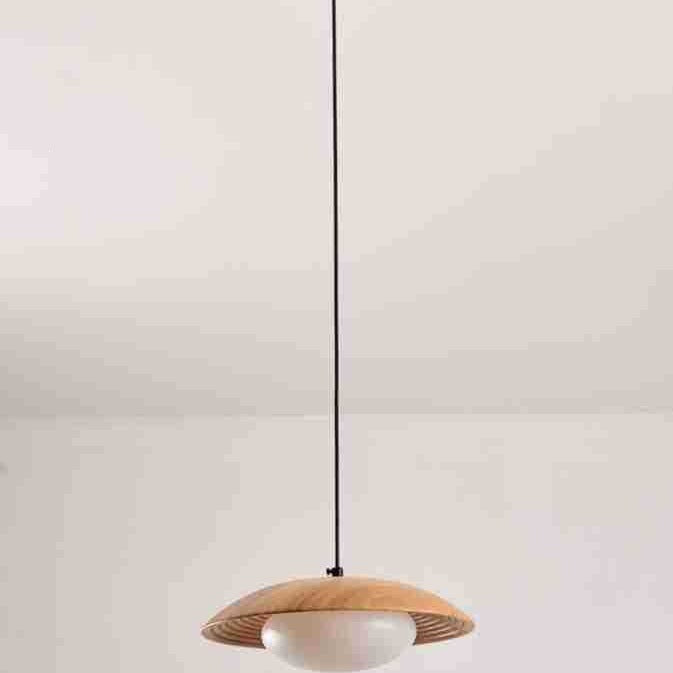 Contemporary Wooden Pendant Light