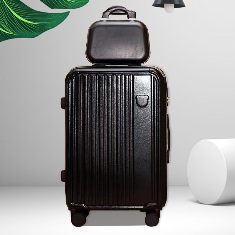 Dual-Compartment Rolling Travel Suitcase Bowlift