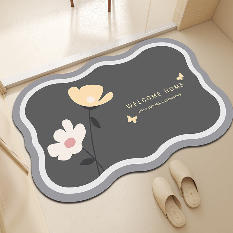 Floral-Designed Comfort Mat Bowlift