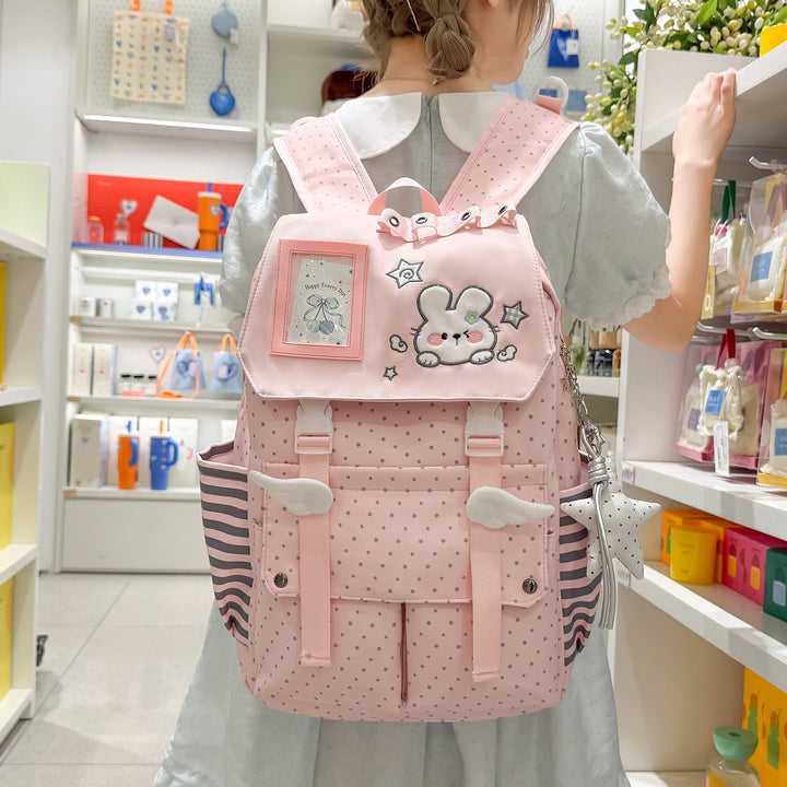 Cute Character Print Backpack Bowlift