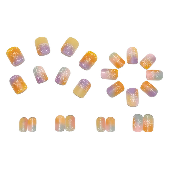 Nail art set in ombre style Bowlift