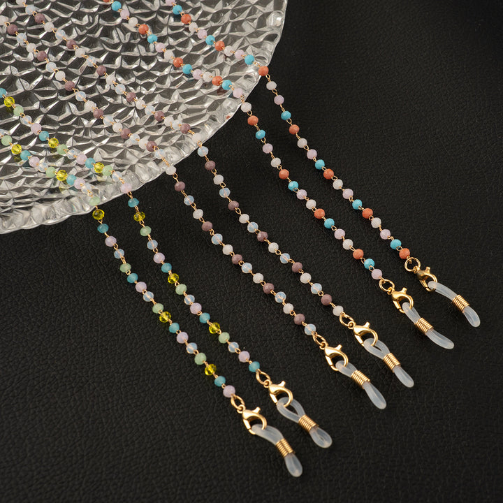 Colorful Beaded Eyewear Retainer Chain Bowlift