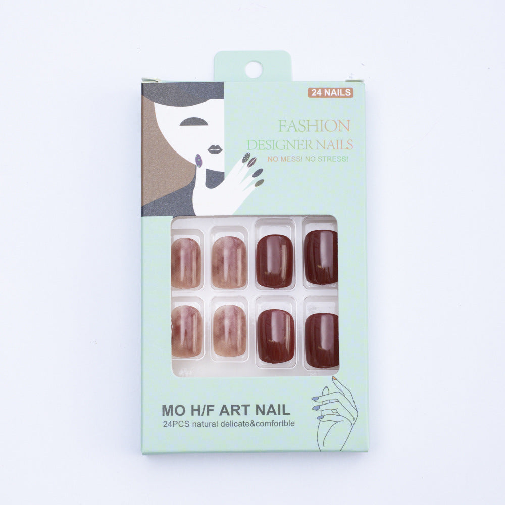 Nail set with elegant gradient and stylish surfaces Bowlift