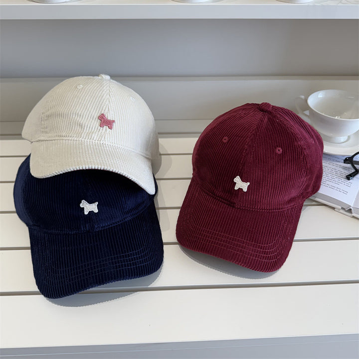 Women's Corduroy Baseball Cap Bowlift