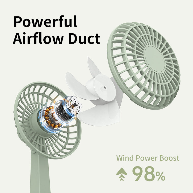 Unisex nano compact battery table fan with USB charging function quiet operation adjustable tilt angle Bowlift