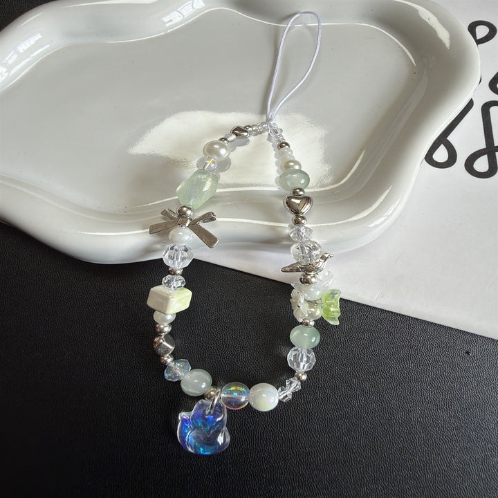 Artisanal Beaded Charm Necklace Bowlift