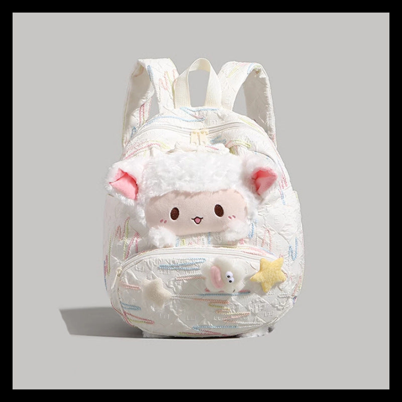 Cute Plush Animal-Themed Backpack Bowlift