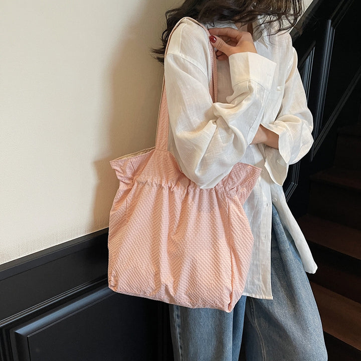 Lightweight Drawstring Beach Tote Bowlift
