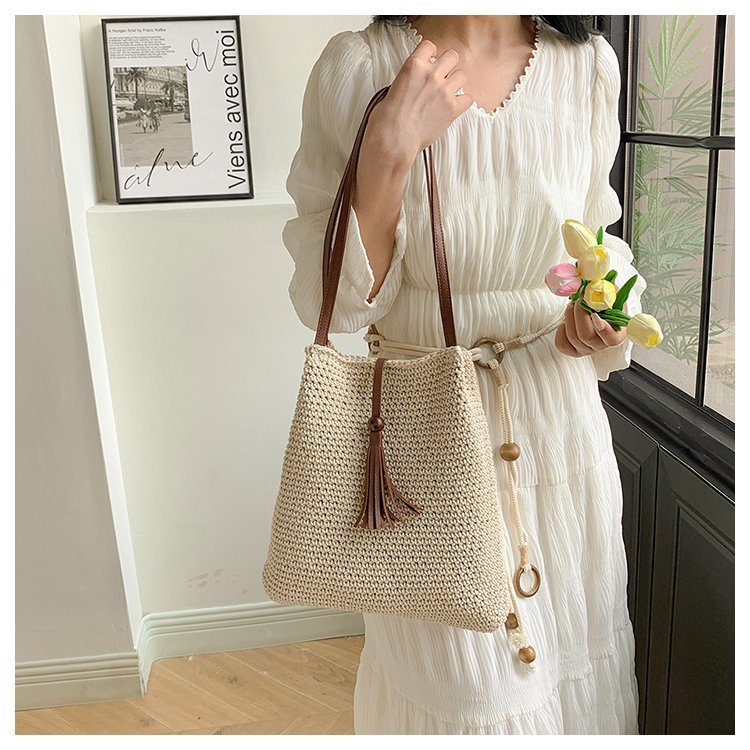 Large Handwoven Shopping Bag Bowlift