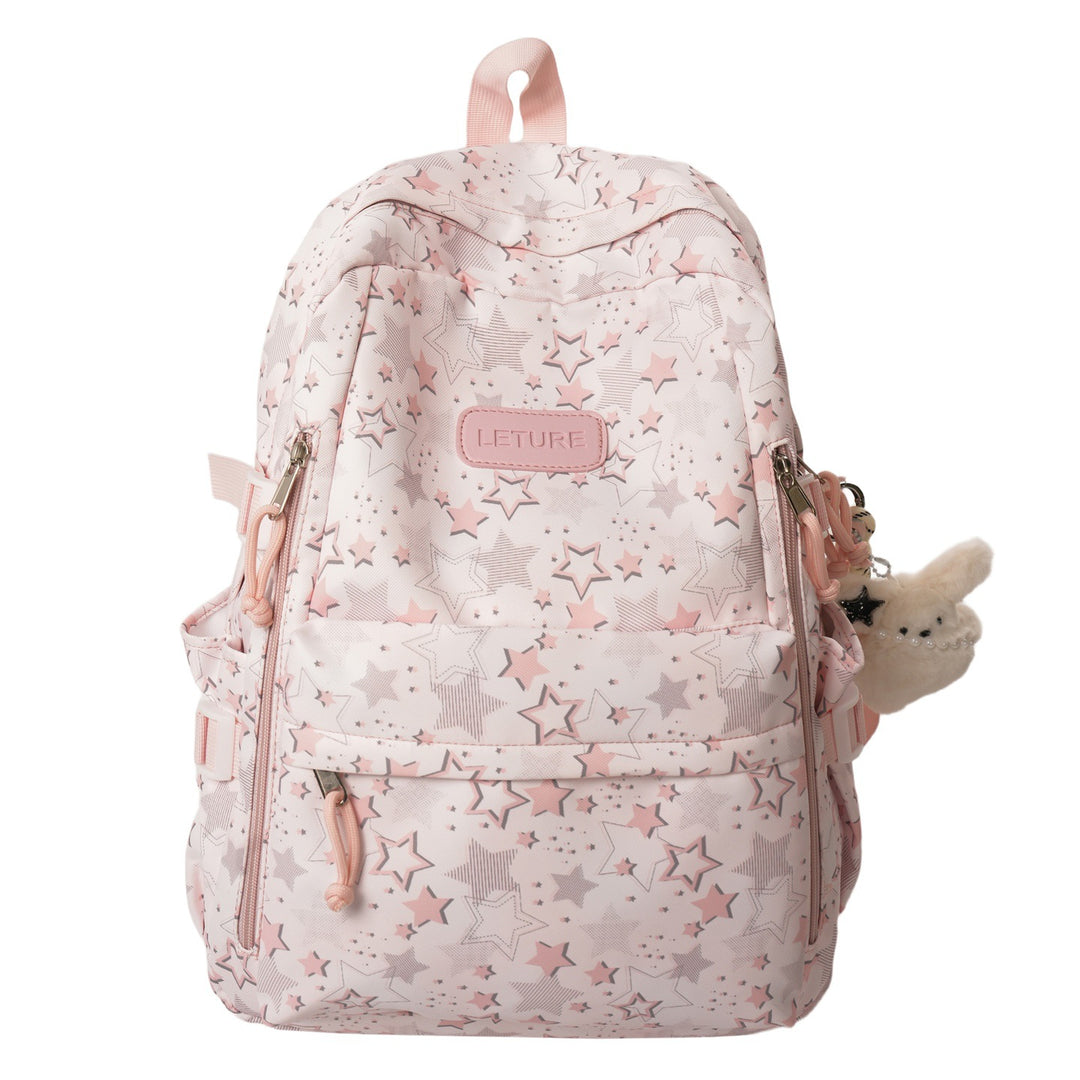 Star-Patterned Lightweight Backpack Bowlift