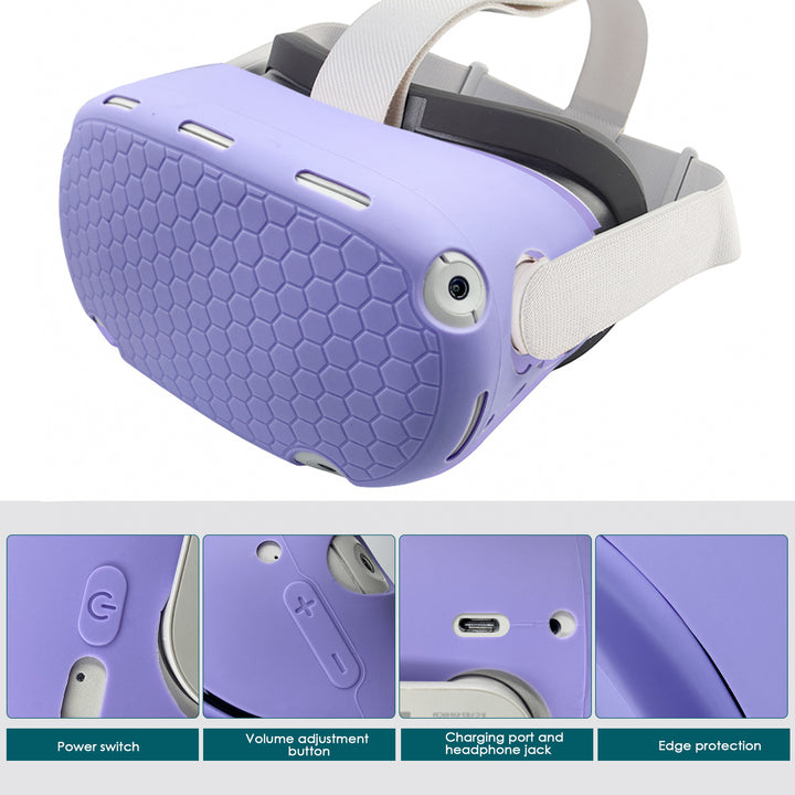 VR-Accessory-Set with Ergonomic Mount and Protection for Controller Bowlift