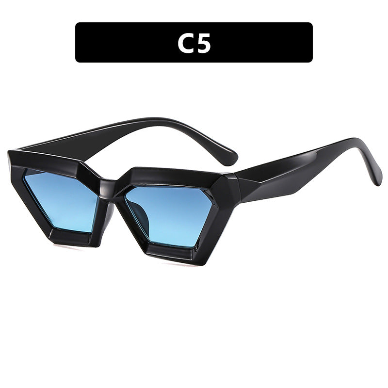 Ladies eye-catching sunglasses in unique hexagon design Bowlift