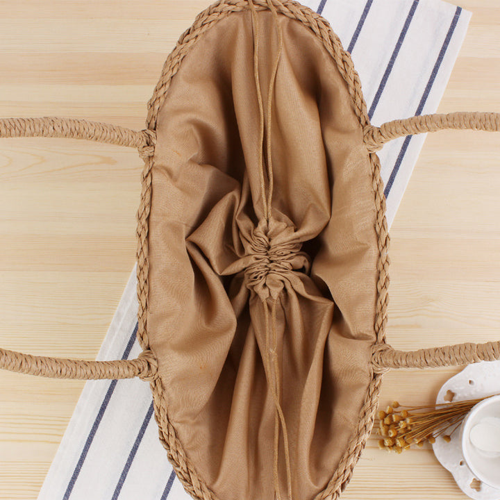 Braided Tote Bag Made of Natural Materials Bowlift