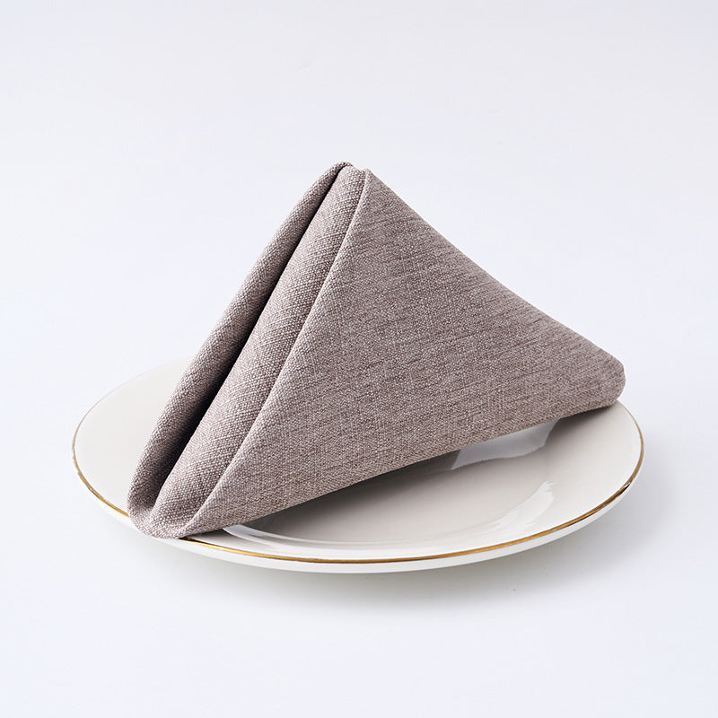 Premium Textured Linen-Blend Dinner Napkin With Hotel-Style Hem