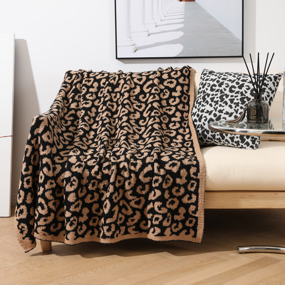 Luxury Leopard Print Throw Bowlift