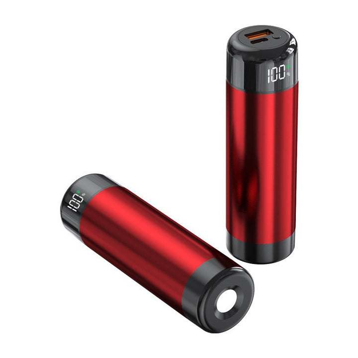 Power bank with digital charging display and integrated flashlight Bowlift
