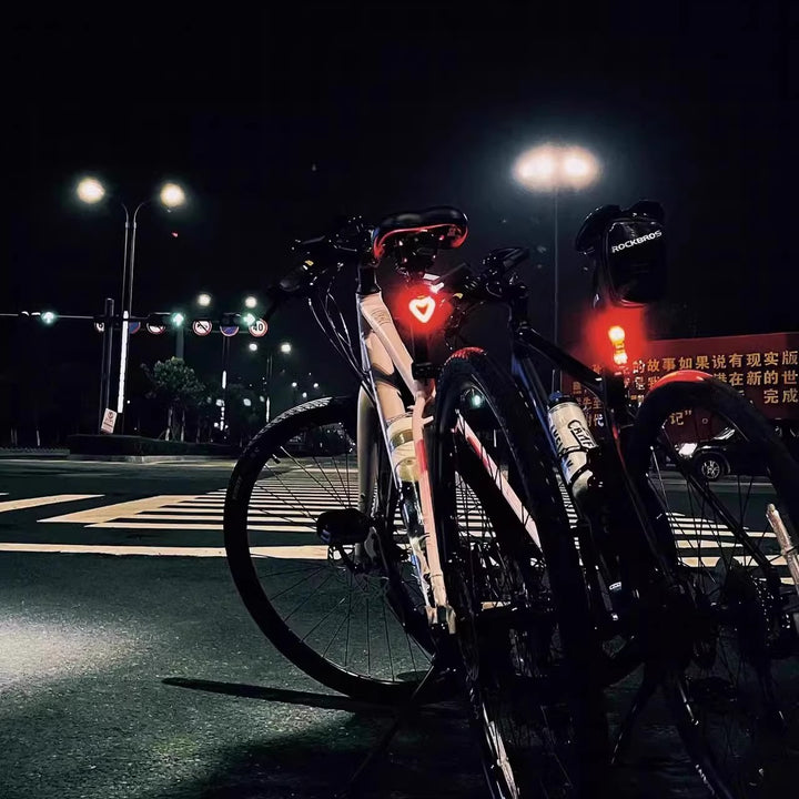 LED Dual-Mode Pentagram Rear Safety Light for Bicycles Bowlift
