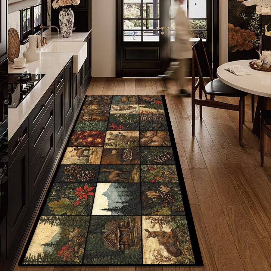 Rustic Outdoor Adventure Area Mat Bowlift