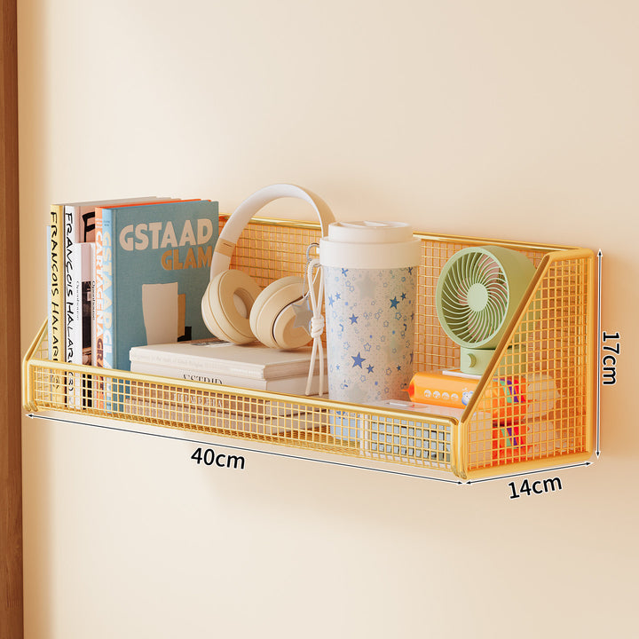 Wall-Mounted Mesh Storage Shelf Bowlift