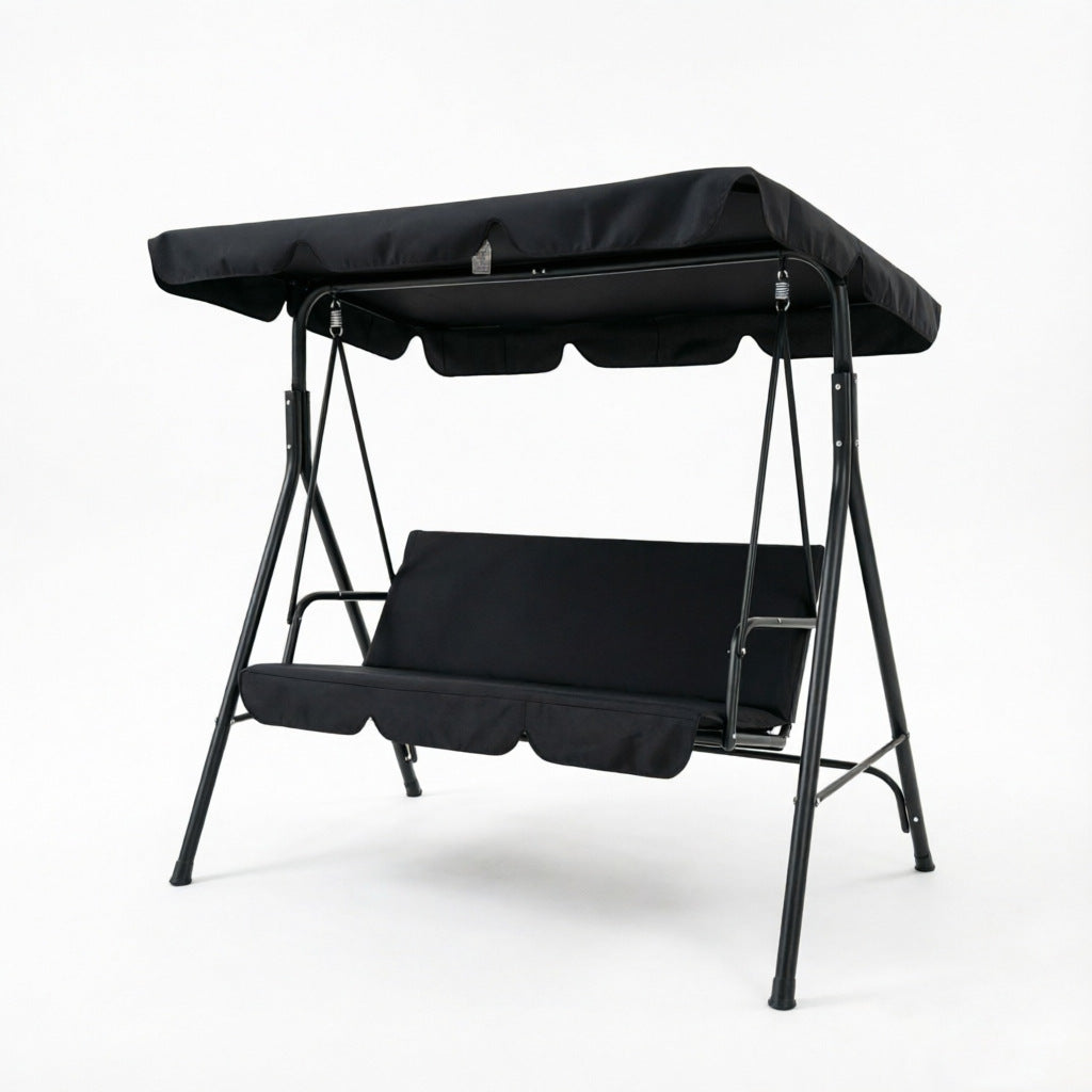 Roomy outdoor canopy swing bench with adjustable canopy Bowlift
