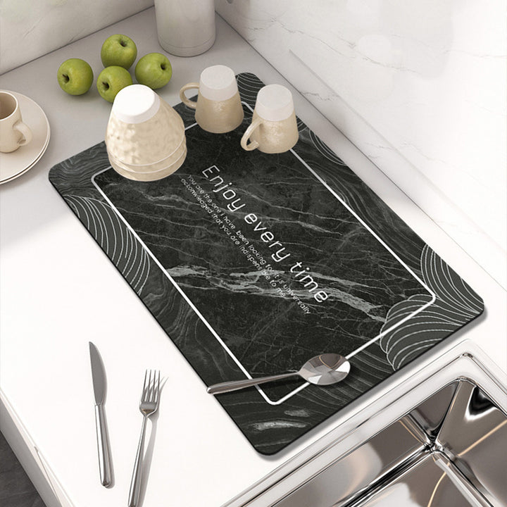 Marble-Inspired Table Mat Bowlift