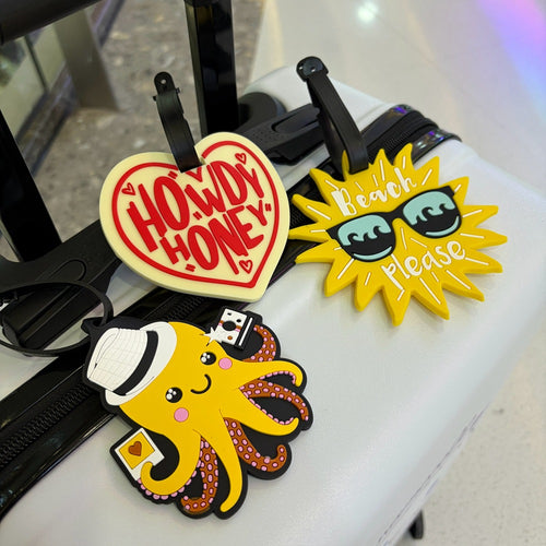 Heart-Shaped Silicone Luggage Tag Bowlift