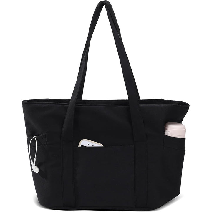 Practical everyday tote bag with multifunctional compartments Bowlift