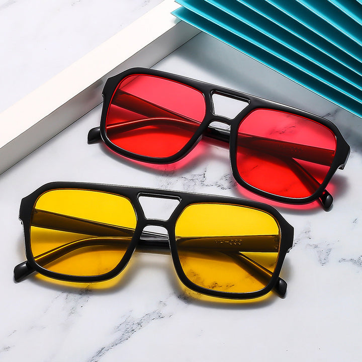 Wide Square Frame Sunglasses Bowlift