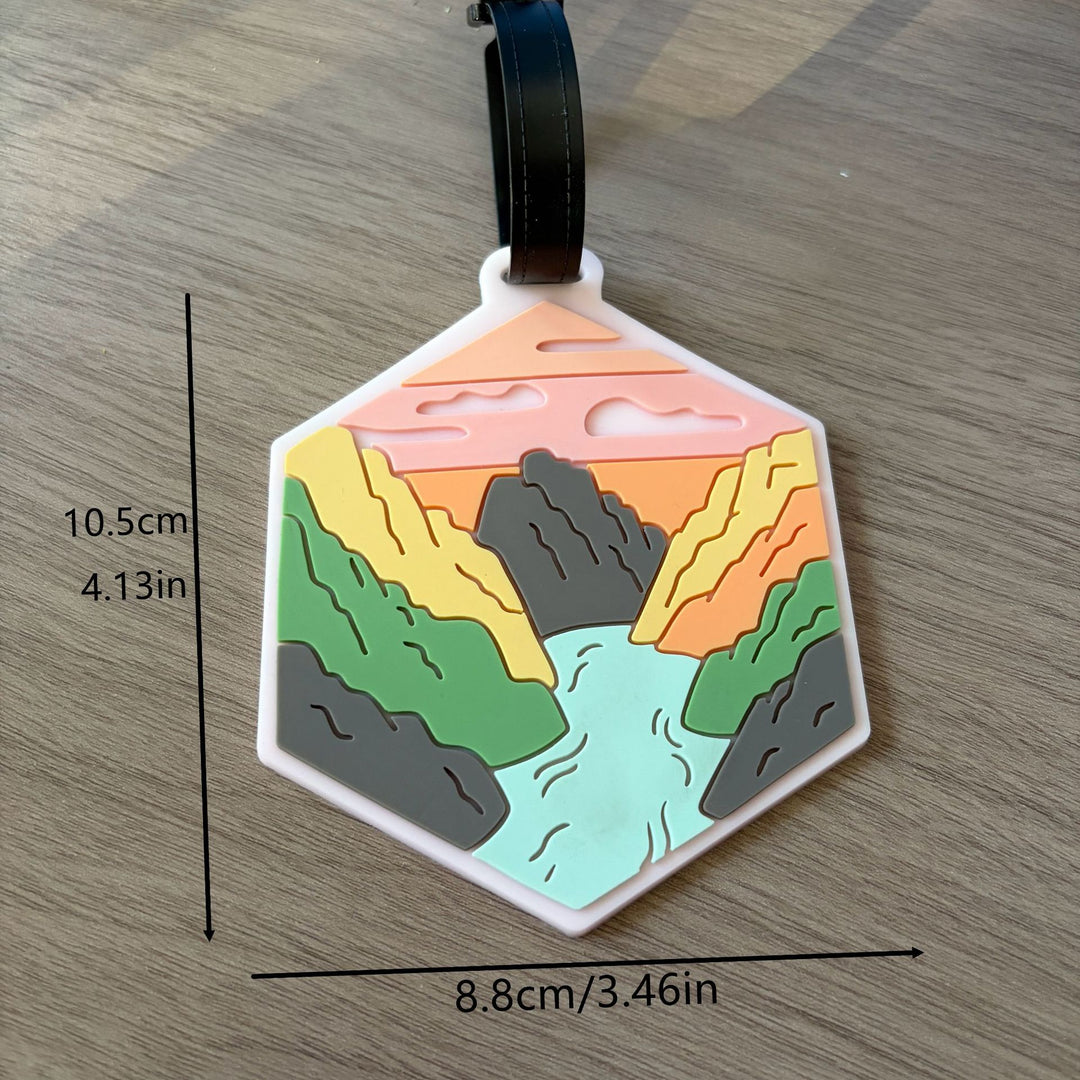 Adventure-Themed Luggage Tag Bowlift