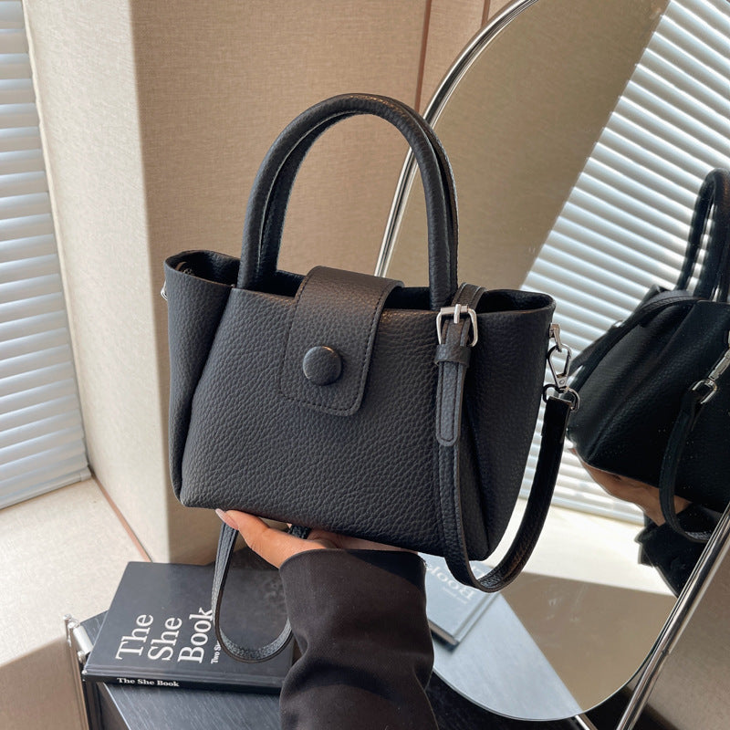 Compact Textured Handbag Bowlift