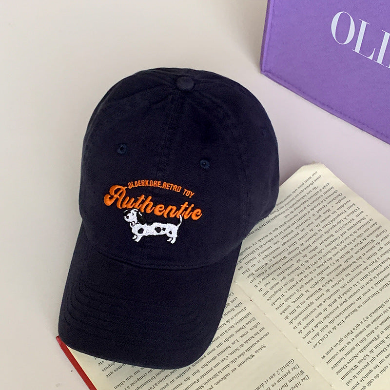 Unisex Vintage-Inspired Embroidered Cap Bowlift