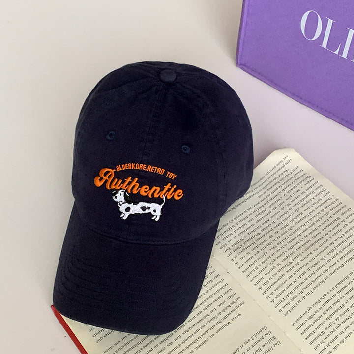 Unisex Vintage-Inspired Embroidered Cap Bowlift