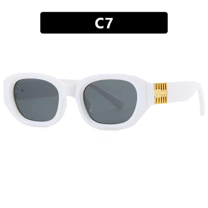 Women's fashionable sunglasses with unique, geometric design and elegant accents Bowlift
