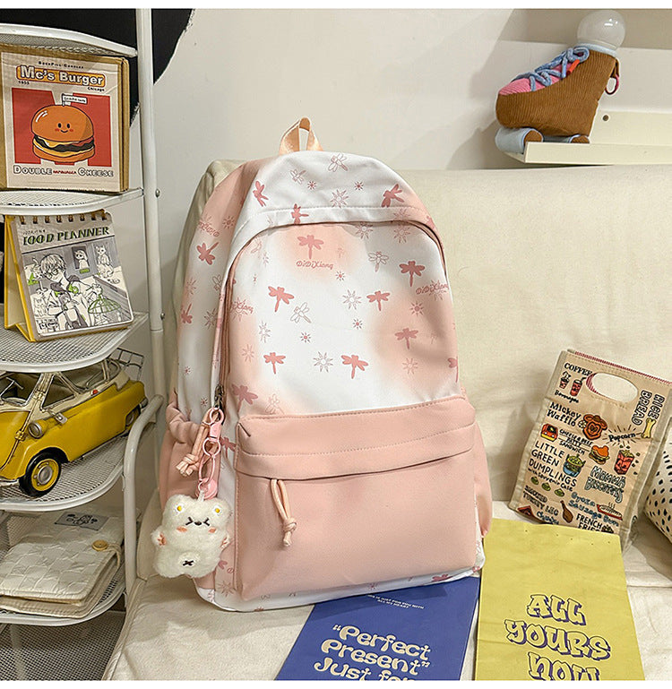 Cute casual backpack with playful butterfly design Bowlift