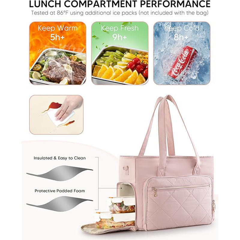 Insulated Multi-Pocket Lunch Tote Bowlift