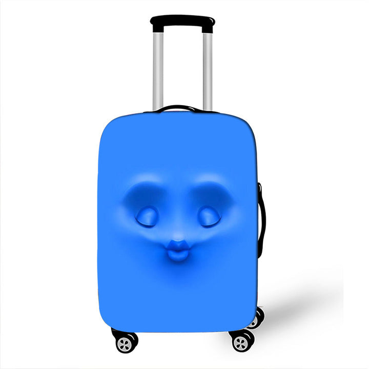 Unisex Hard-shell suitcase with funny cartoon face Bowlift